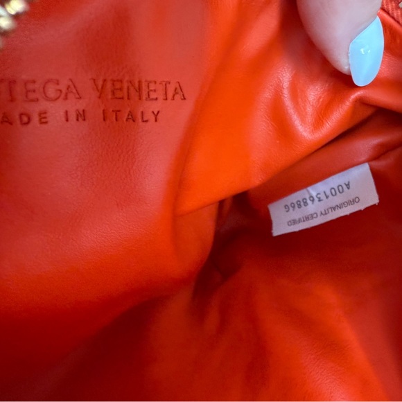 NWT Orange Bottega Veneta Mini Jodie Dark - Picture 15 of 17